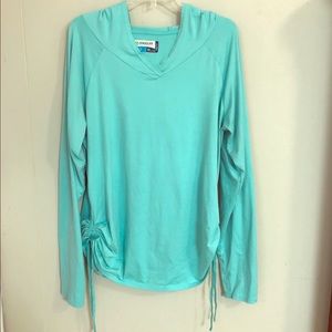 🎣Mint Light Green Fishing Hooded Shirt Pullover